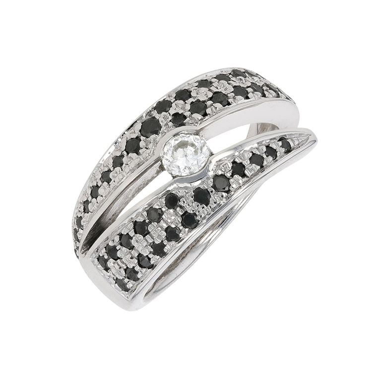 Black & White Diamond Ring...