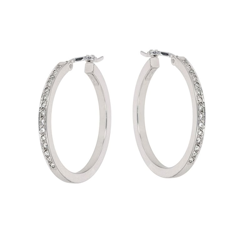 0.07-carat diamond hoop...