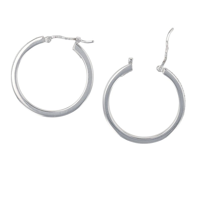 0.07-carat diamond hoop...
