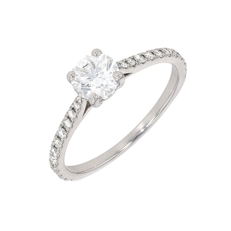 0.94-carat diamond...