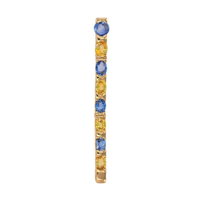 6.75-carat blue and yellow...