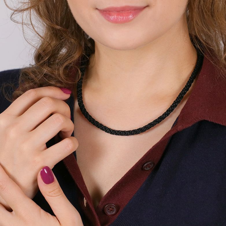 Yellow Gold Cord Necklace,...
