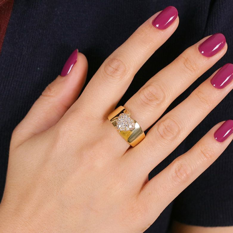 Vintage diamond ring, 0.74...