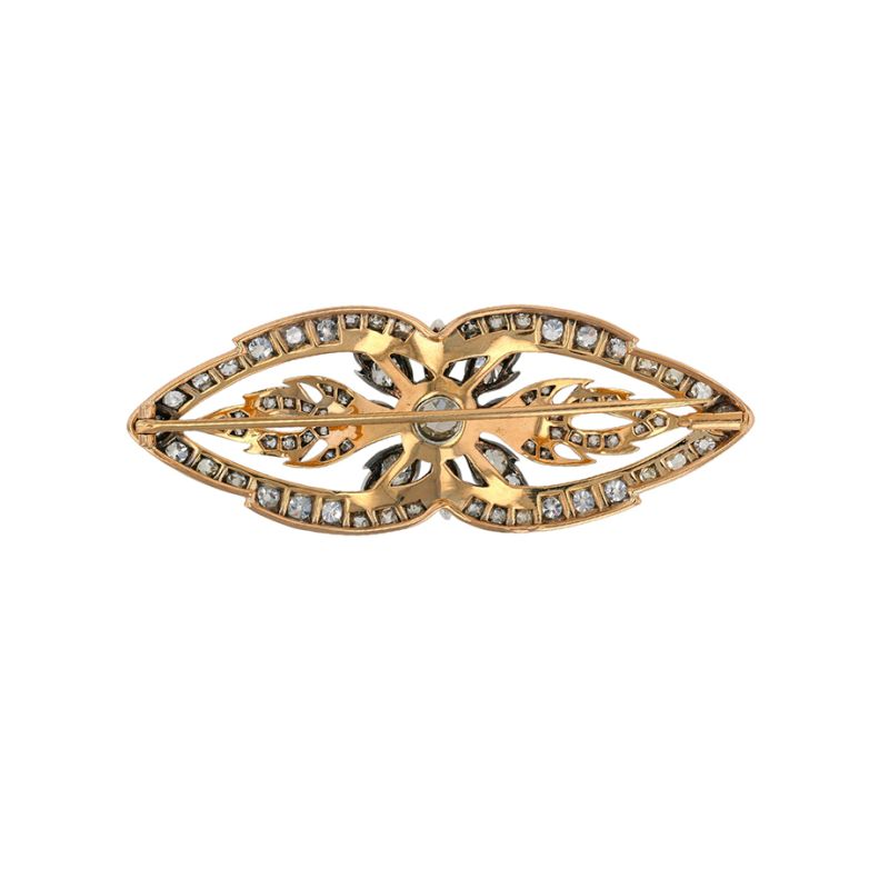 Antique diamond brooch,...