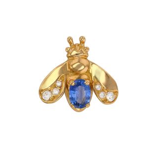 0.61-carat sapphire and...