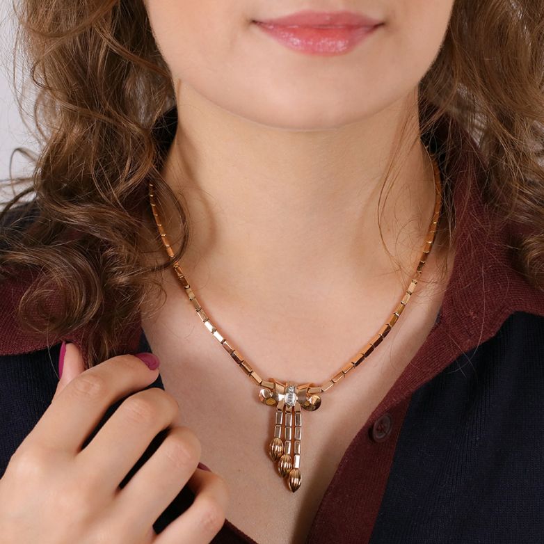 Vintage diamond necklace,...