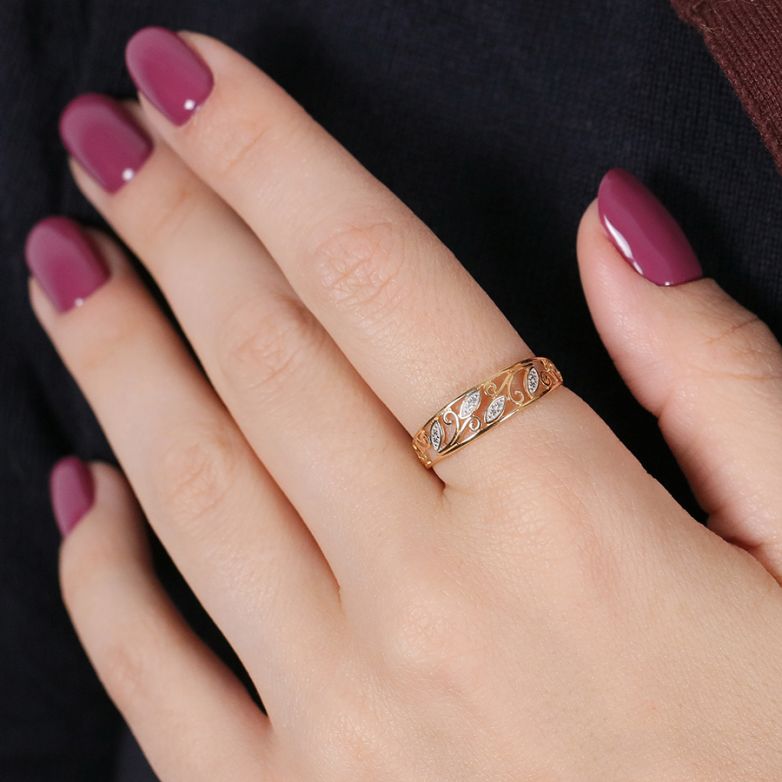 Two-Tone Gold Ring, 1.49 g