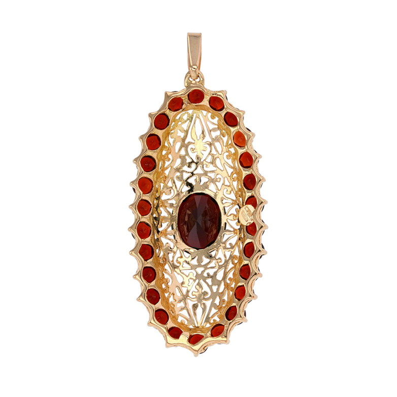Vintage garnet pendant,...