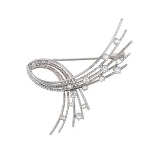Vintage diamond brooch,...