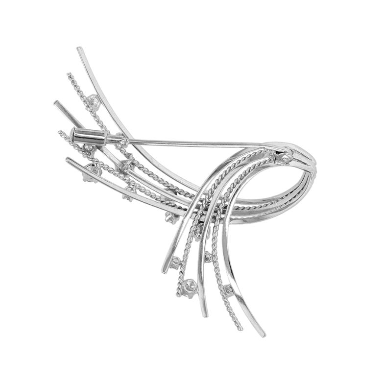 Vintage diamond brooch,...