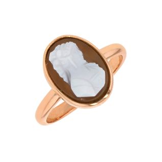 Vintage yellow gold cameo...