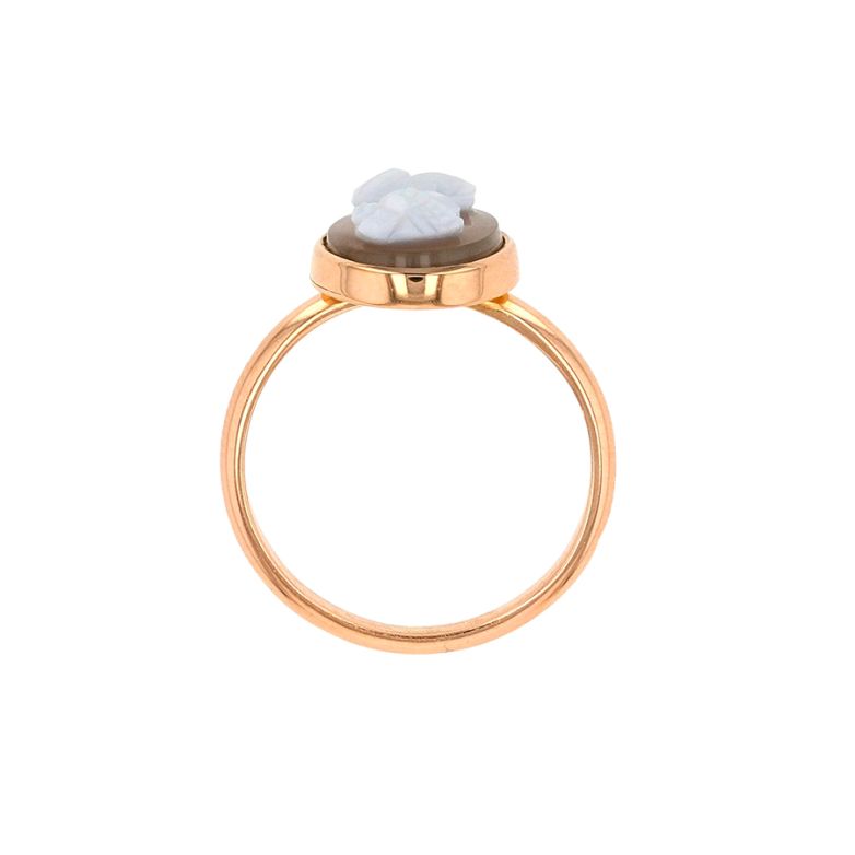 Vintage yellow gold cameo...