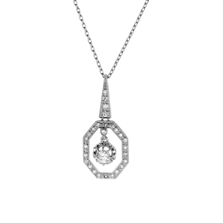 Vintage diamond necklace,...