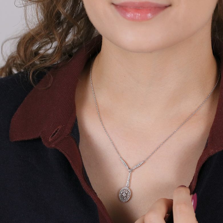 Vintage diamond necklace,...