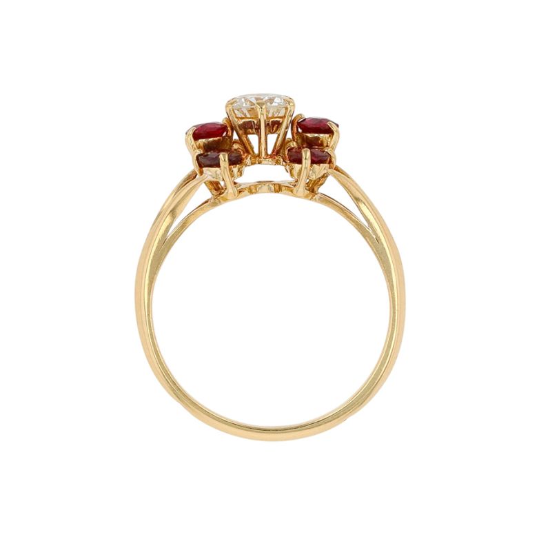 0.78-carat ruby and...