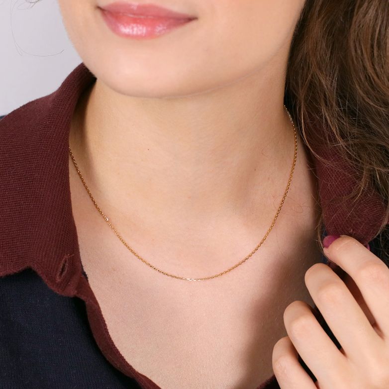 2.54g Yellow Gold Forçat Chain