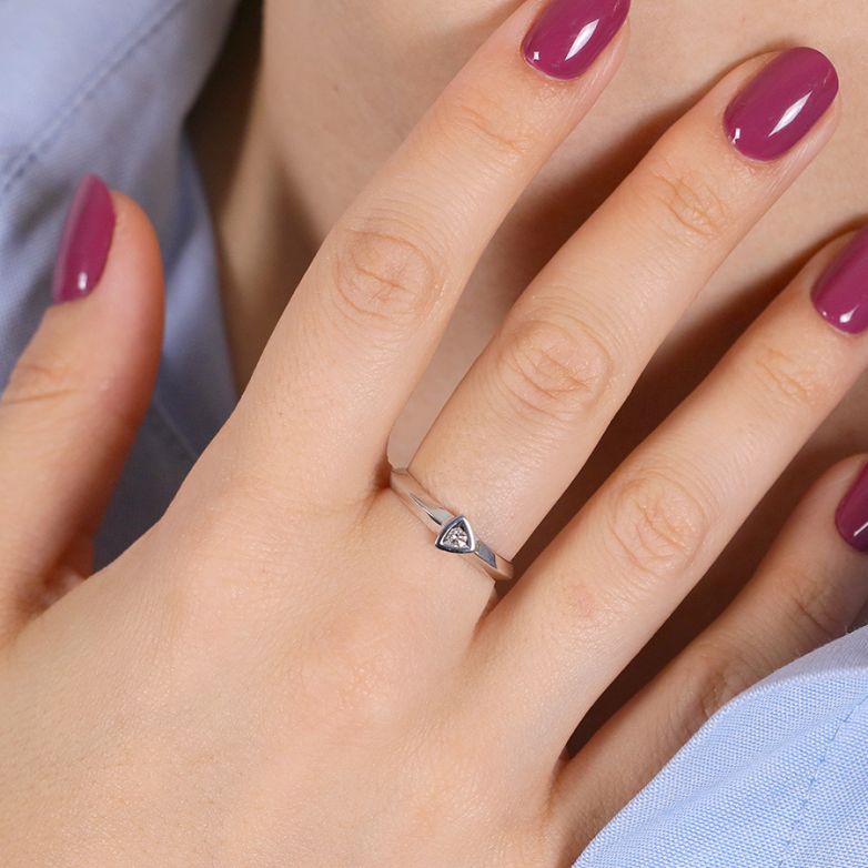 0.07-carat diamond...