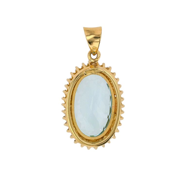 Vintage aquamarine pendant,...