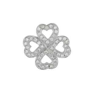 0.48-carat diamond clover...