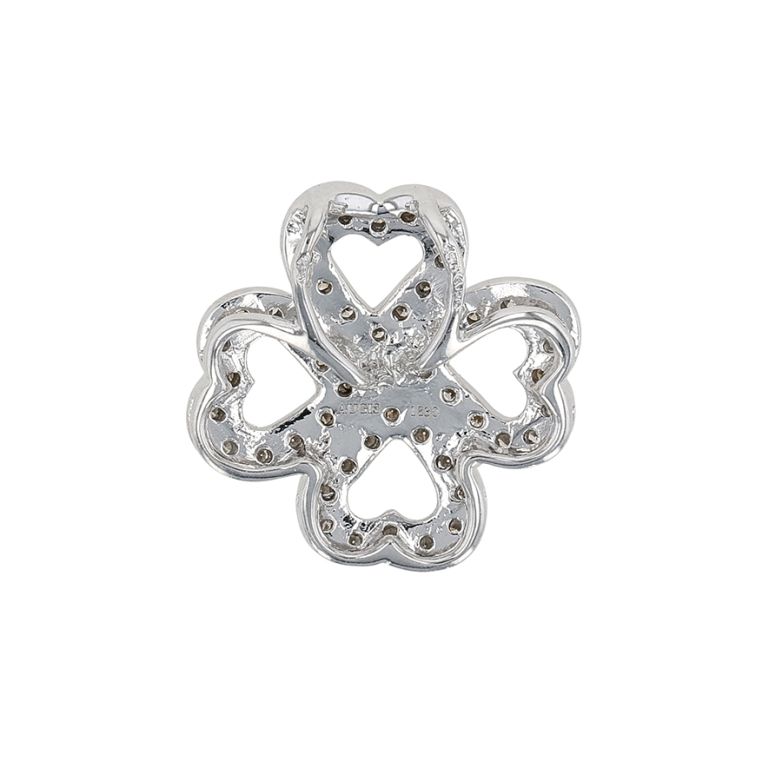 0.48-carat diamond clover...