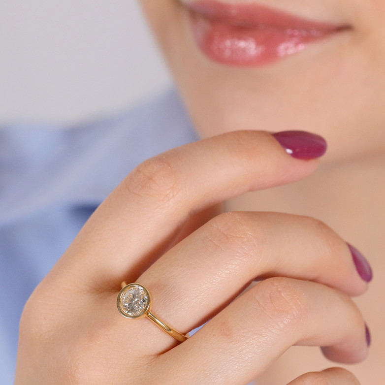 1.15-carat diamond...