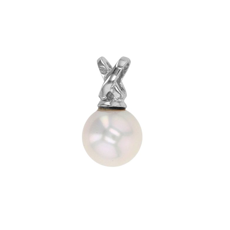 Pearl and Diamond Pendant,...