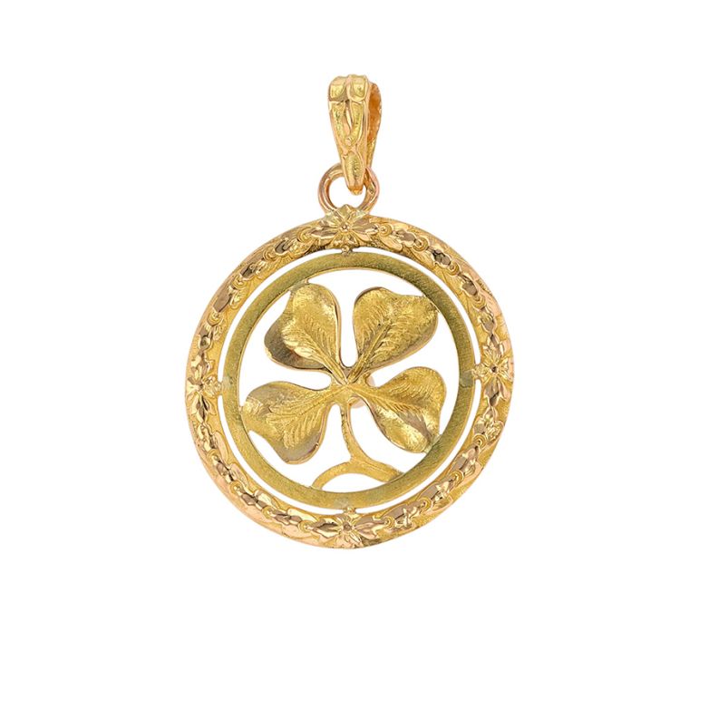 Yellow Gold Pearl Pendant,...