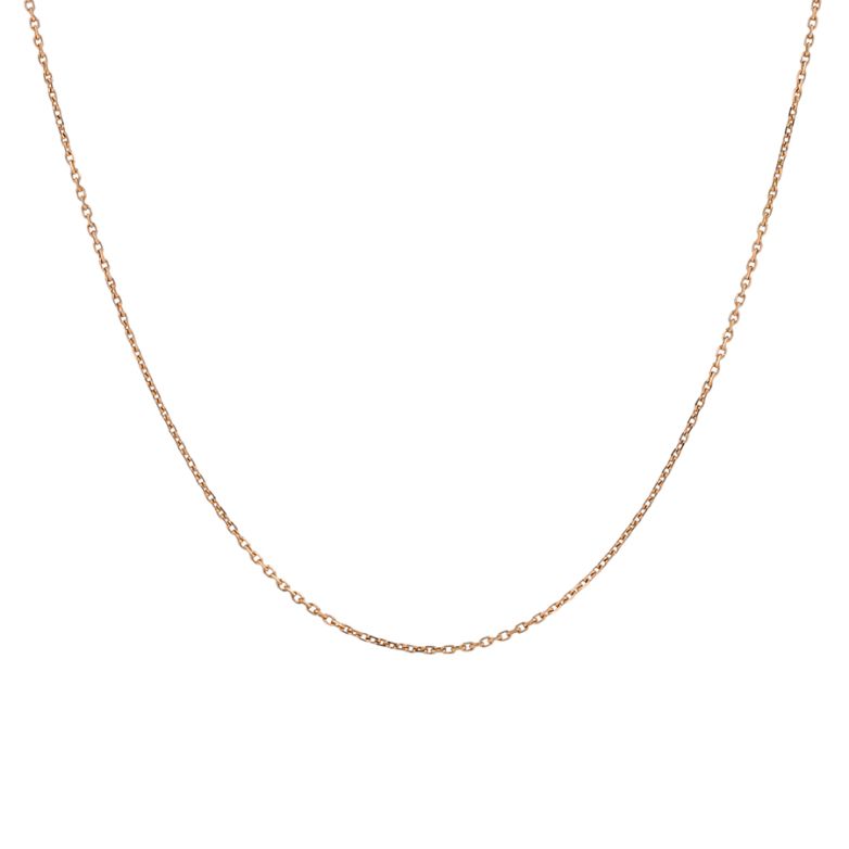 2g rose gold chain, forçat...