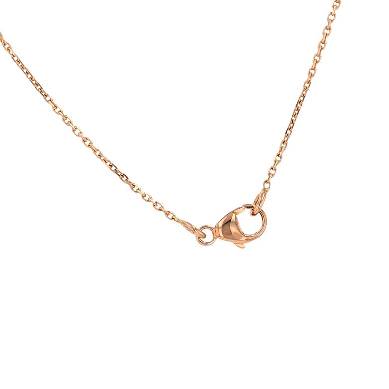 2g rose gold chain, forçat...