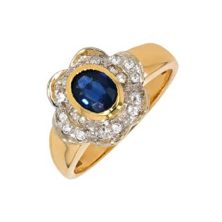 Sapphire ring, 0.62 carats,...