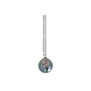 Pearl and Diamond Pendant,...