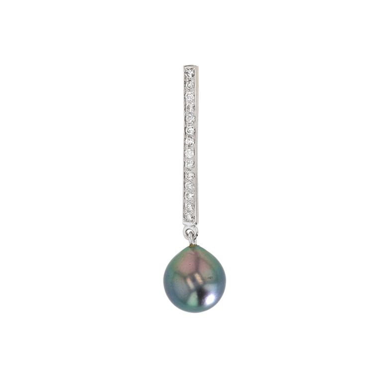 Pearl and Diamond Pendant,...