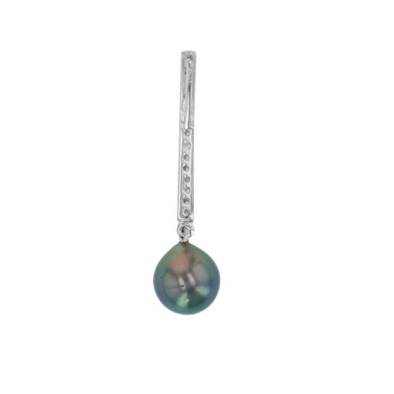 Pearl and Diamond Pendant,...