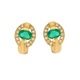 Earrings with 0.52-carat...