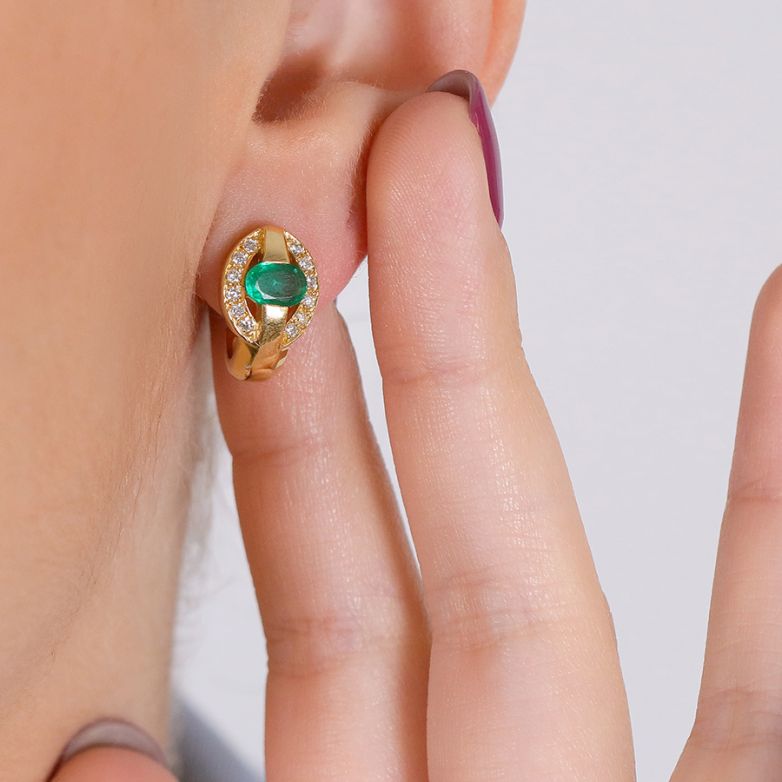 Earrings with 0.52-carat...