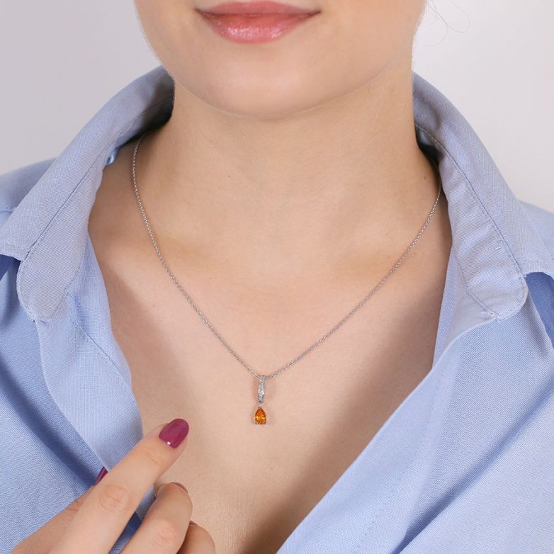 0.74-carat yellow sapphire...