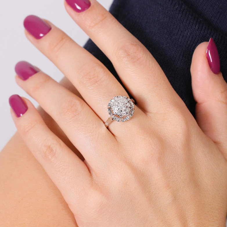 Vintage Diamond Ring, 0.46...