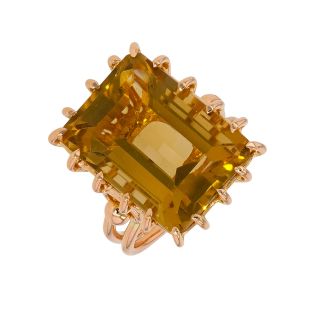 Vintage citrine ring, 12.74...