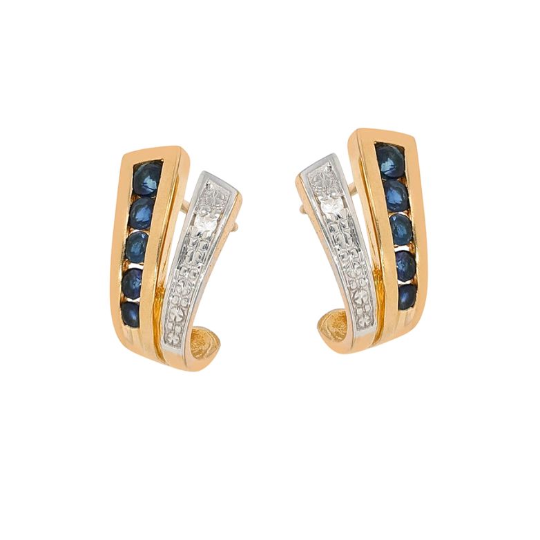 Earrings with 0.20-carat...