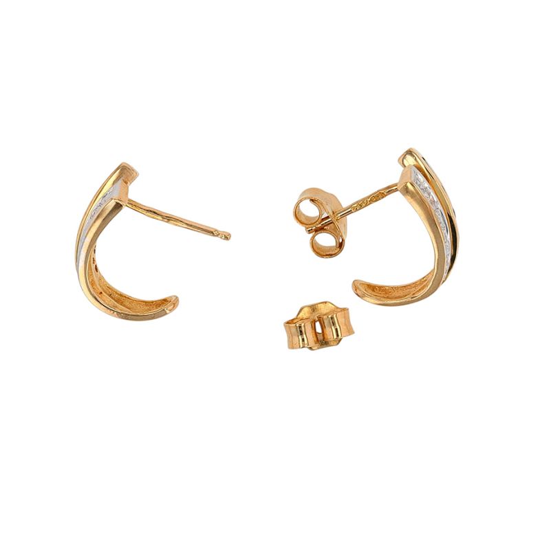 Earrings with 0.20-carat...