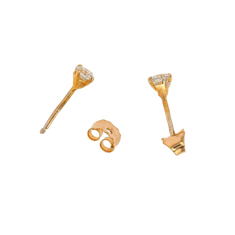 0.30-carat diamond earrings...