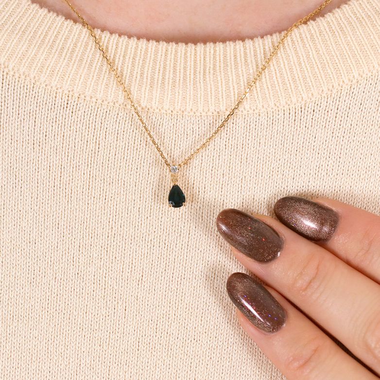 0.45-carat sapphire and...