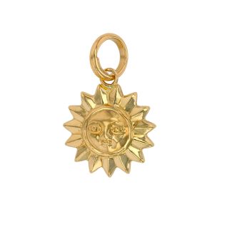 2.81g Yellow Gold Sun Pendant