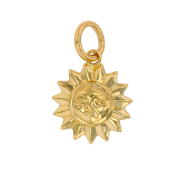 2.81g Yellow Gold Sun Pendant