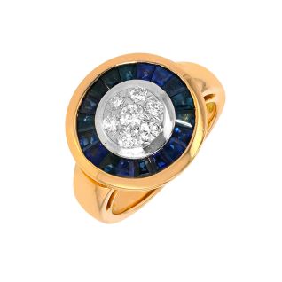 0.54-carat sapphire and...