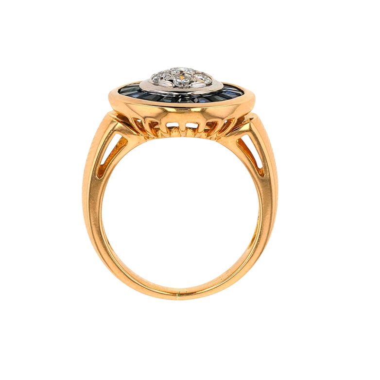 0.54-carat sapphire and...