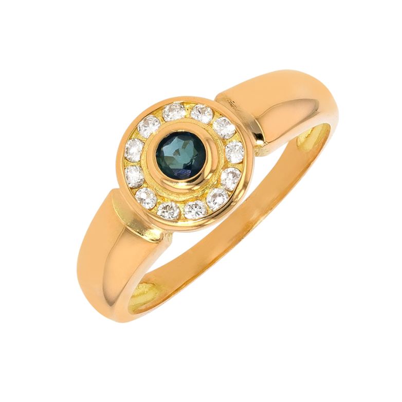 0.16-carat sapphire and...