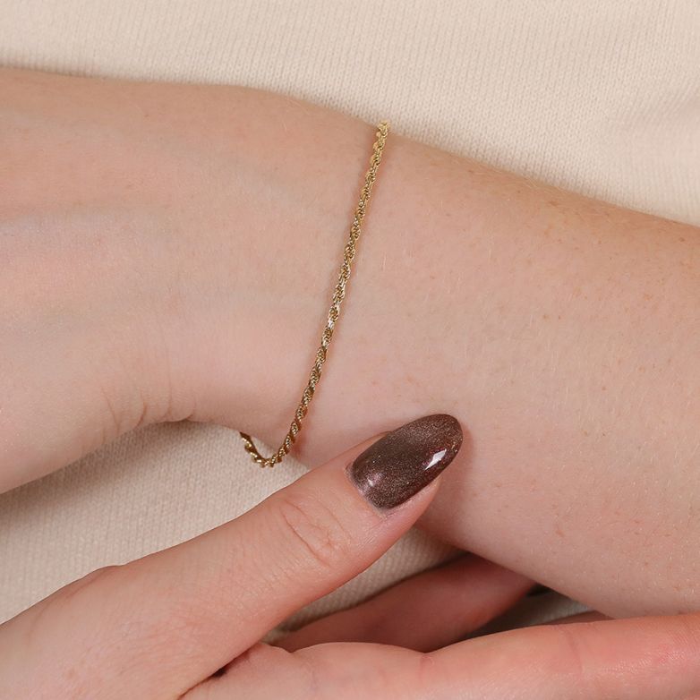 Yellow Gold Rope-Link...