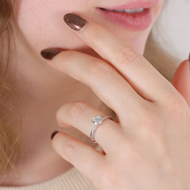 1.10-carat diamond...