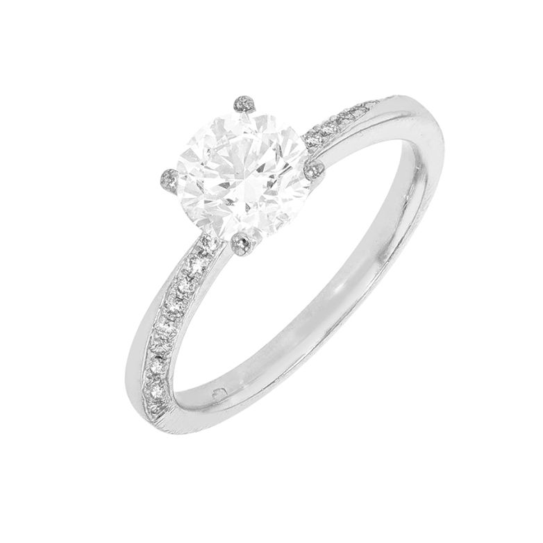 1.10-carat diamond...